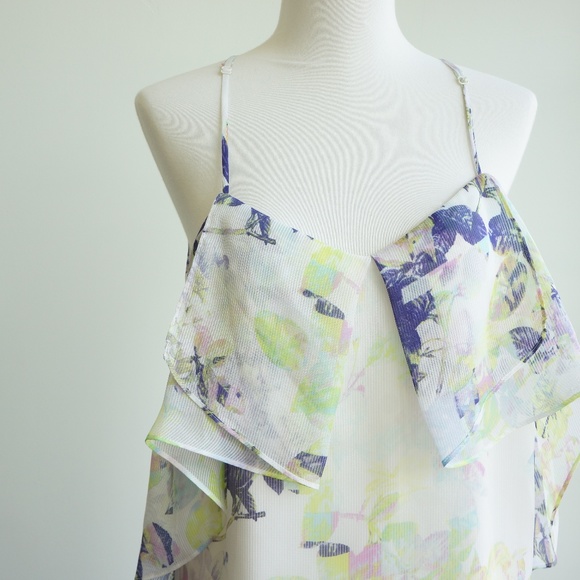 BCBG Flower Print Strap Dress - Picture 2 of 7